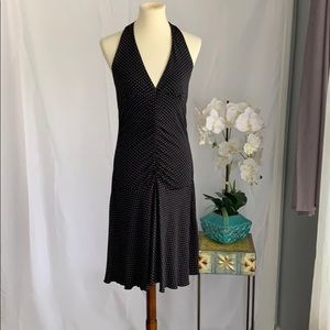 Black and white poke a dot sun dress size Large